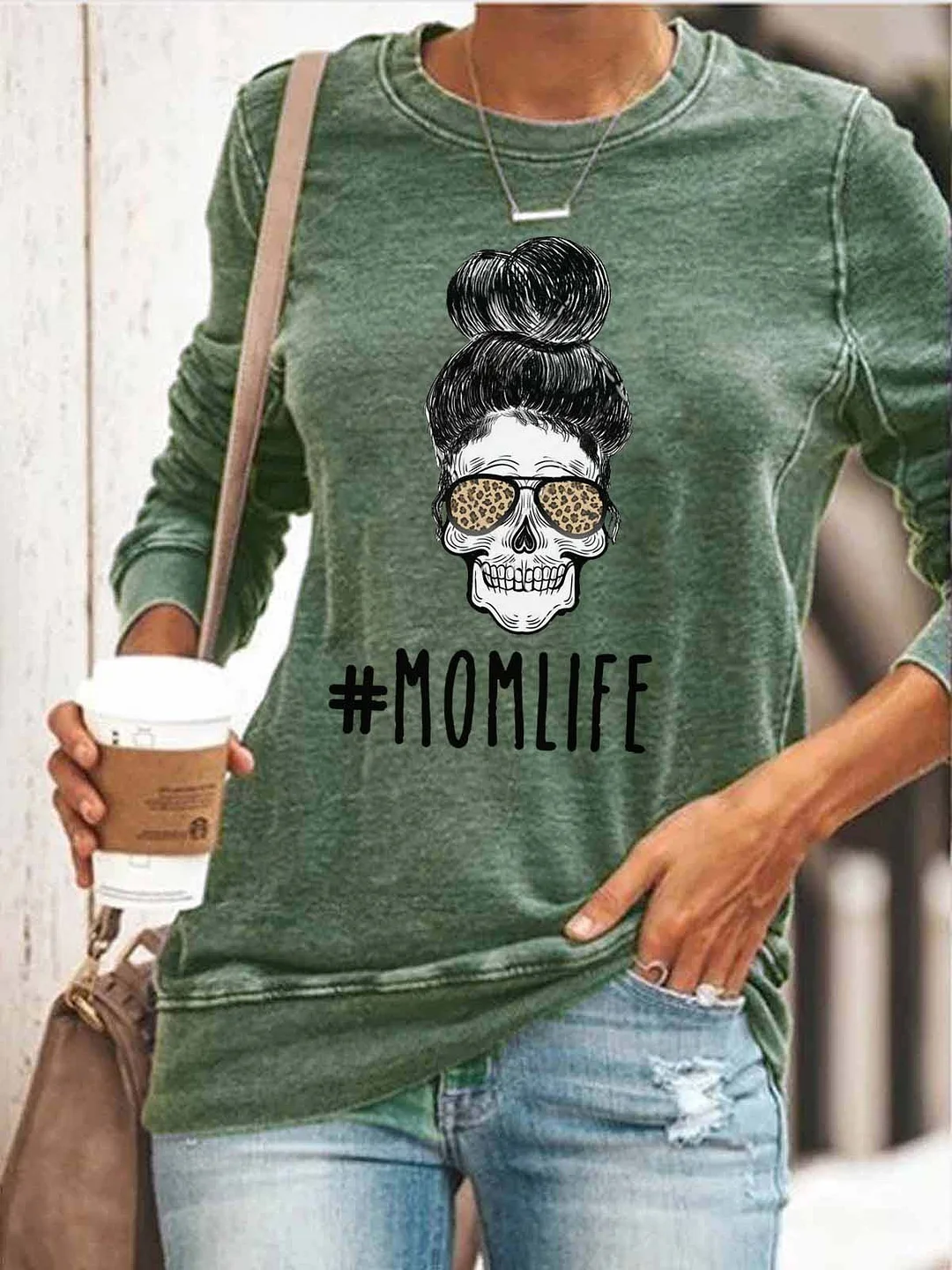 MOMLIFE Skull Sweatshirt