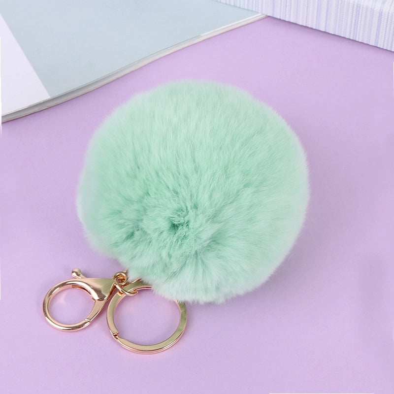 Elegant Lady Minimalist Hairball Plush Unisex Bag Pendant Keychain