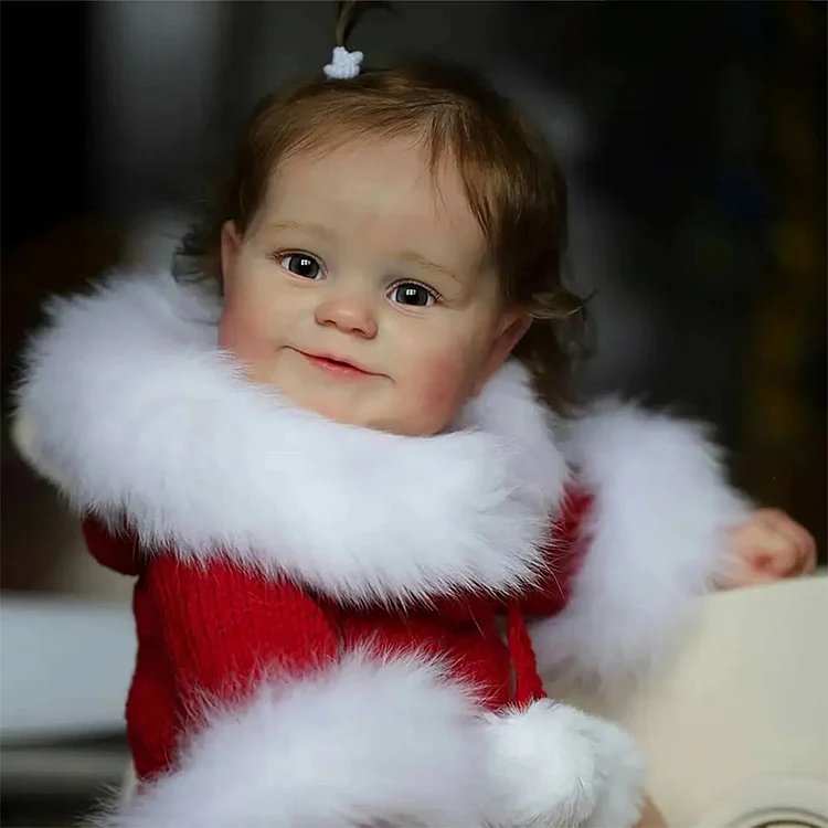  🔔[Christmas Celebration][Heartbeat💖 & Sound🔊] 20'' Eyes Opend Reborn Baby Doll Realistic Toddlers Girl Named Yamde - Reborndollsshop®-Reborndollsshop®