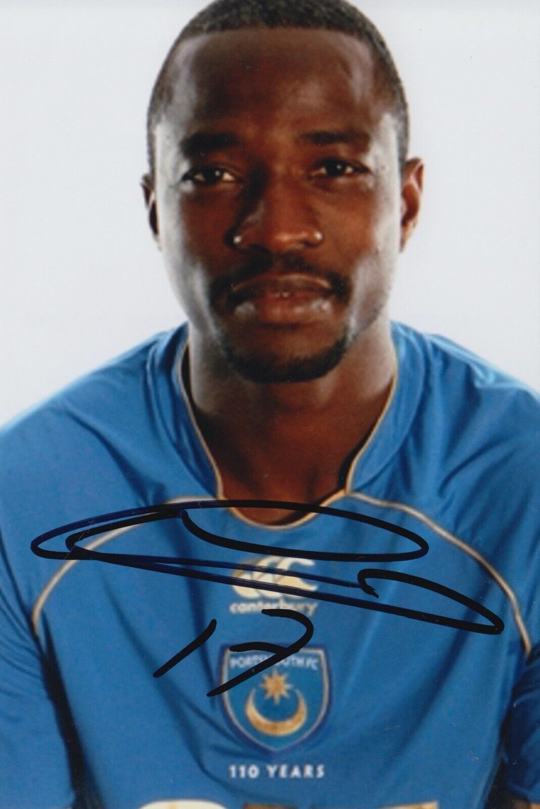 JOHN UTAKA HAND SIGNED 6X4 Photo Poster painting - FOOTBALL AUTOGRAPH - PORTSMOUTH.