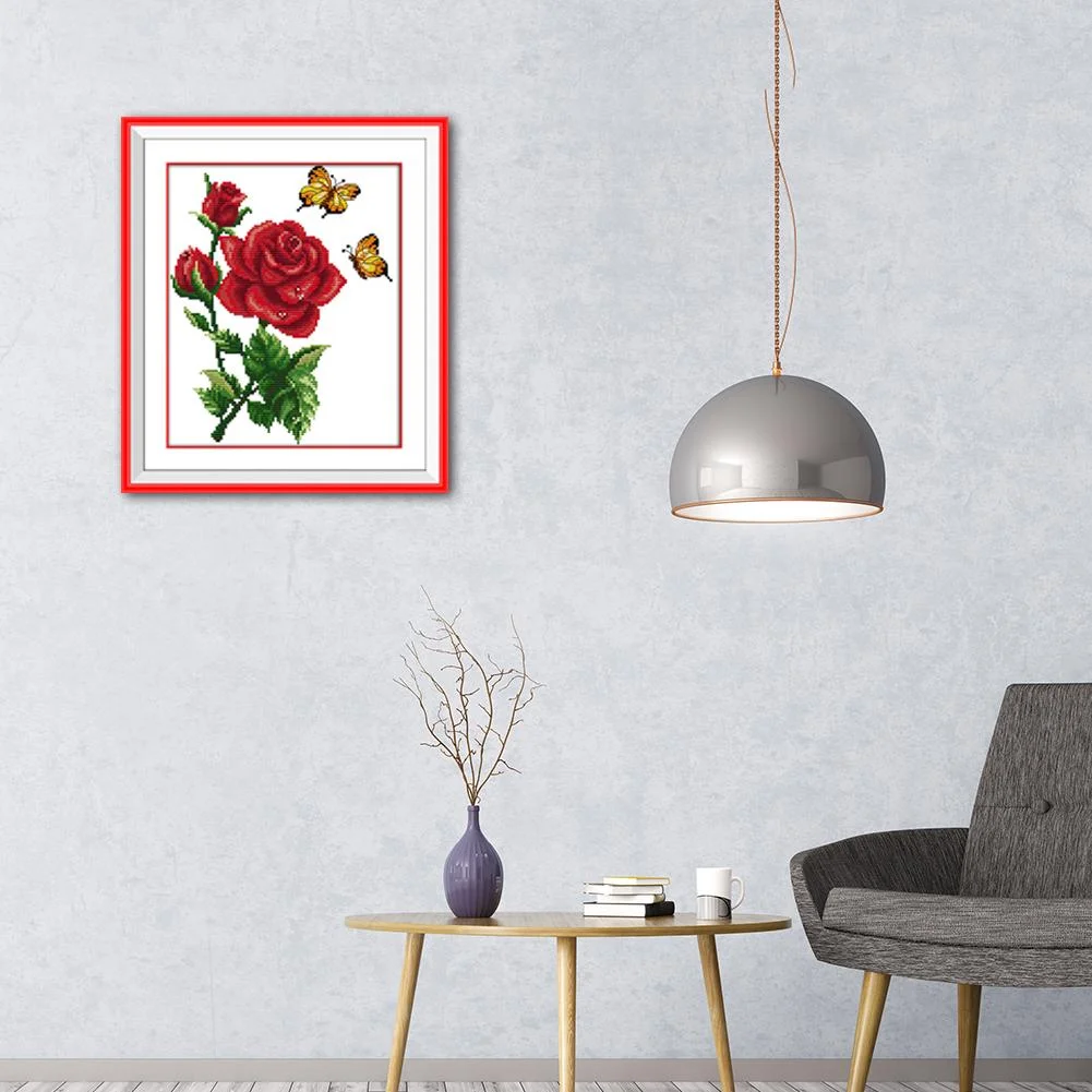 Cross Stitch - Rose(30*26cm)
