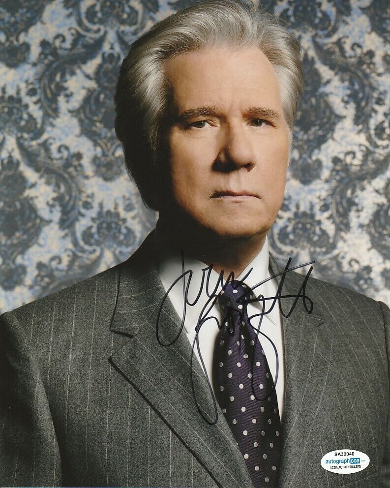 JOHN LARROQUETTE SIGNED BOSTON LEGAL 8x10 Photo Poster painting! THE LIBRARIANS ACOA COA PROOF!