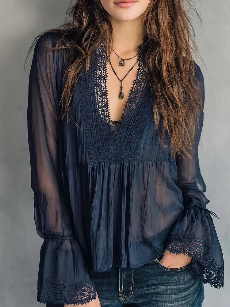 Women's Elegant Lace Top