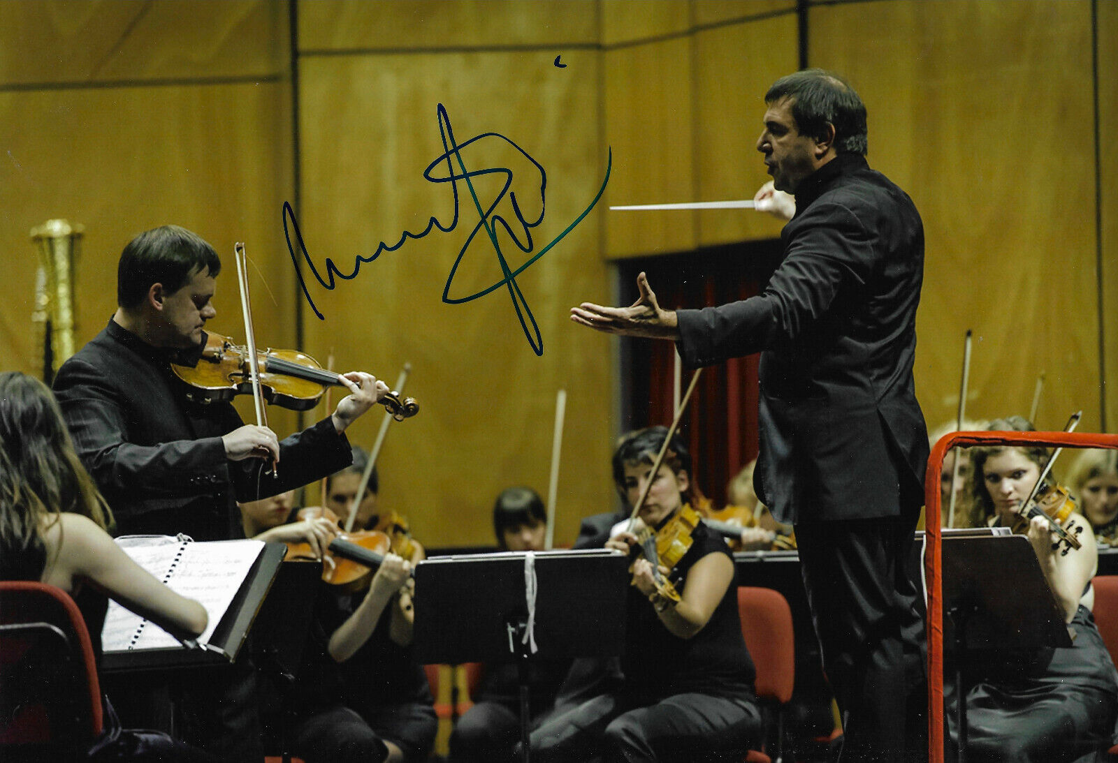 Daniele Gatti Conductor signed 8x12 inch Photo Poster painting autograph