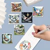 6PCS DIY Diamond Art Greeting Cards Gnome Theme Congratulations Cards & Gifts