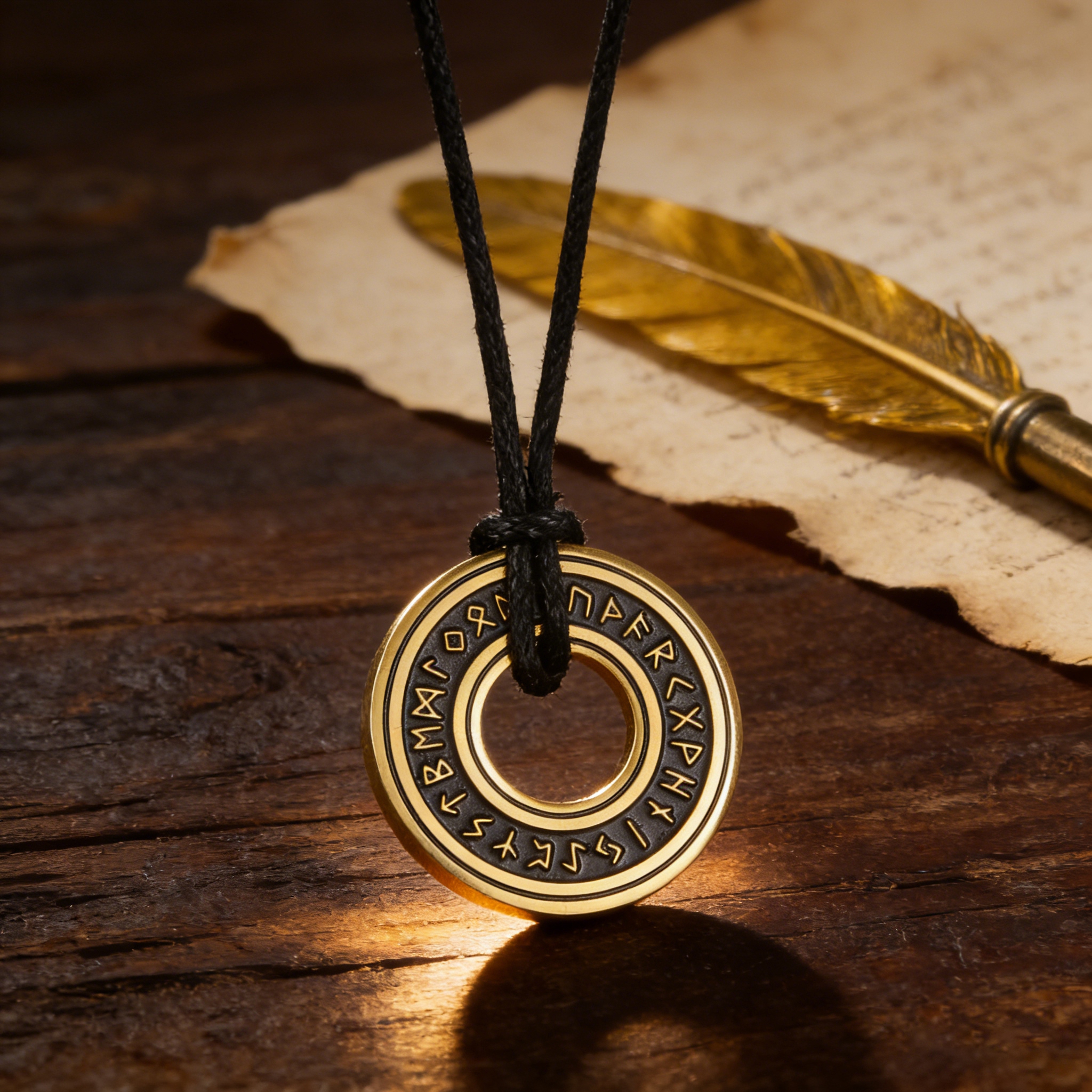 Viking Rune Circle Necklace