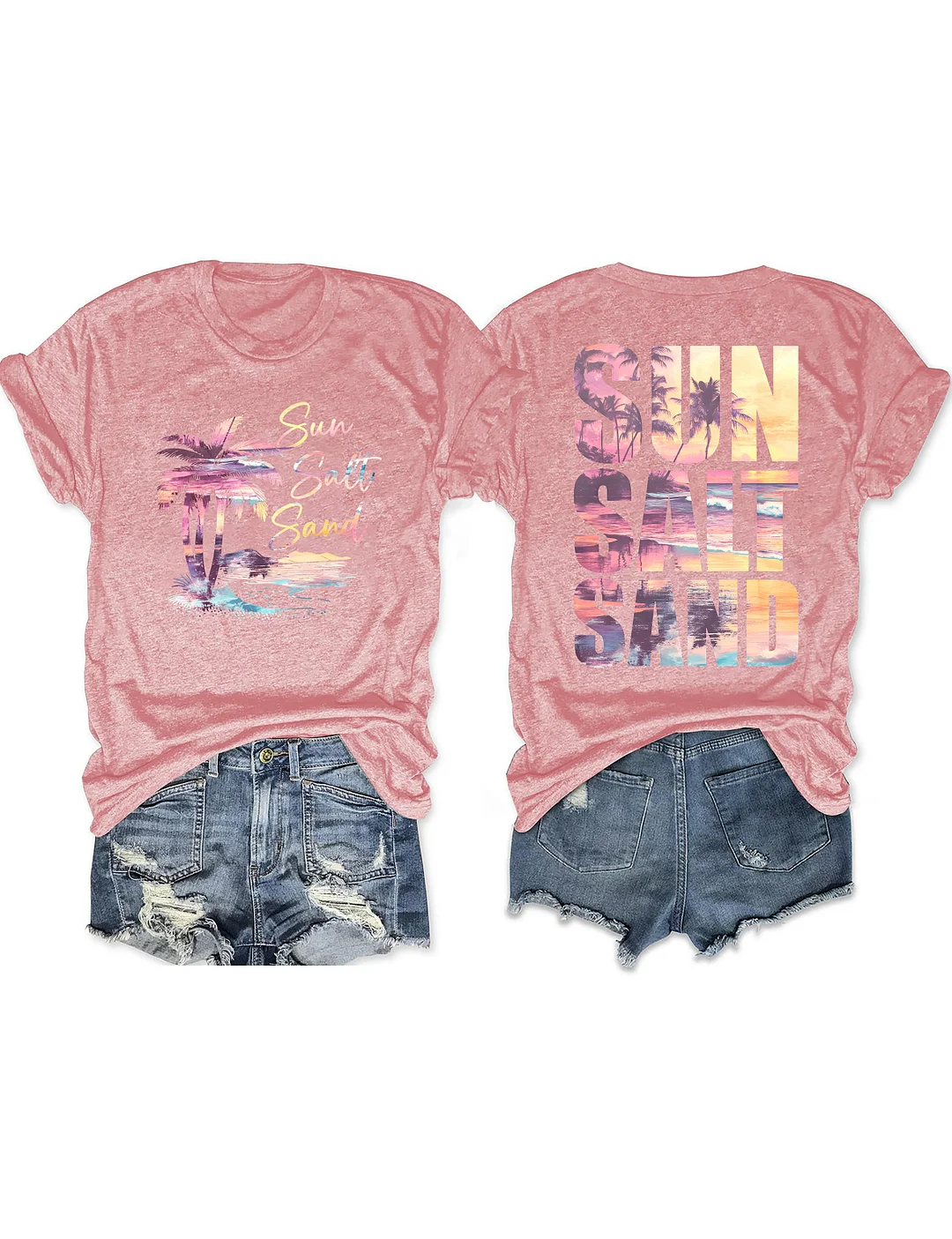 Retro Summer Sun Salt Sand T-shirt