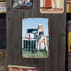 Fille sexy - Panneaux en &eacute;tain m&eacute;tallique(20*30cm/30*40cm)