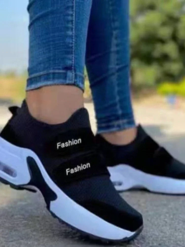 Qengg Feminino Platform Sneakers 2022 Fashion Size 43 Wedge Casual Sports Shoes Women's Running Shoes Zapatillas Mujer