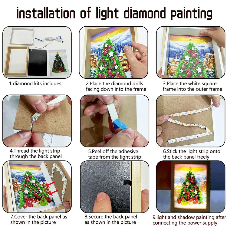 5D Diamond Painting Fire and Clouds 5 Panel Kit