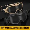 Anti-Fog Goggles Scratch-resistant Motorcycle Goggles Eye Protection for Hunting