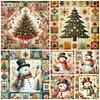 (Multi-Style) Christmas Snowman Tree-11CT Stamped Cross Stitch 40*40cm