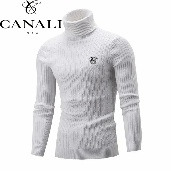 Canali® 2022 nowy wysokiej klasy męski sweter z golfem