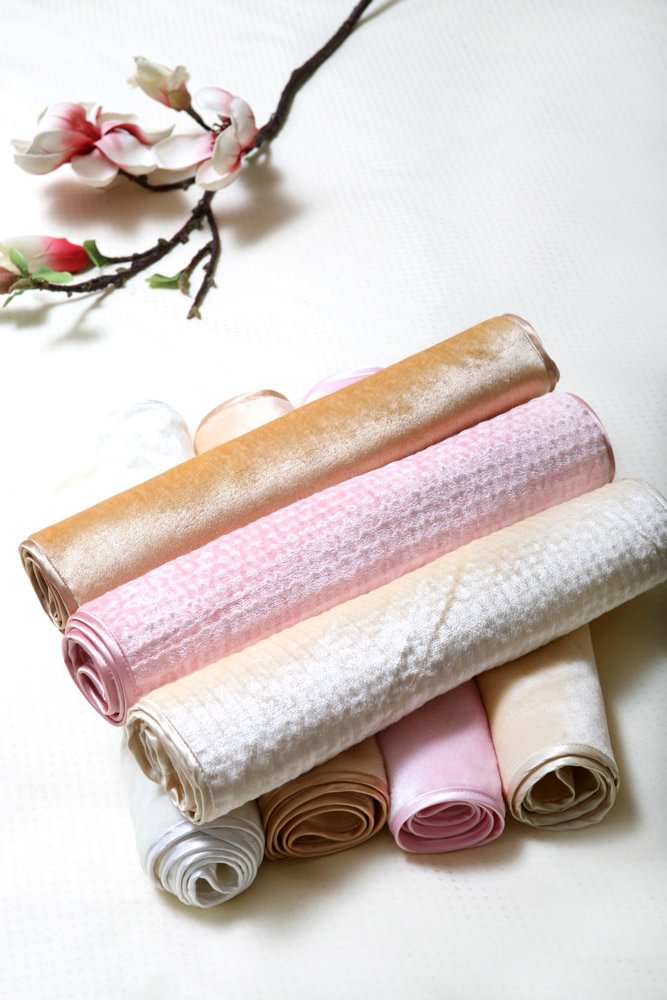 Silk Walf Checks Beauty Towel-Real Silk Life