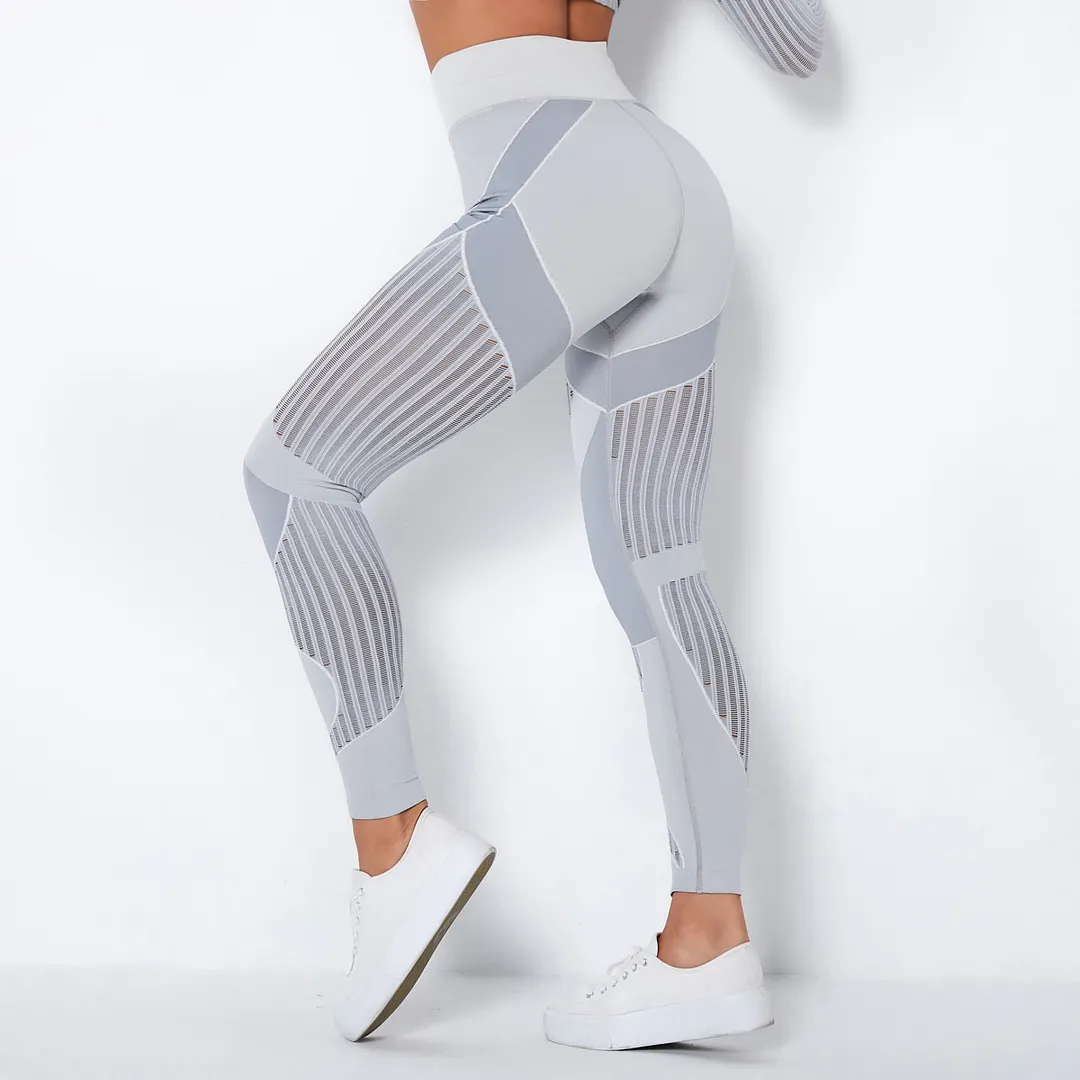 ladies' white yoga pants with pockets 