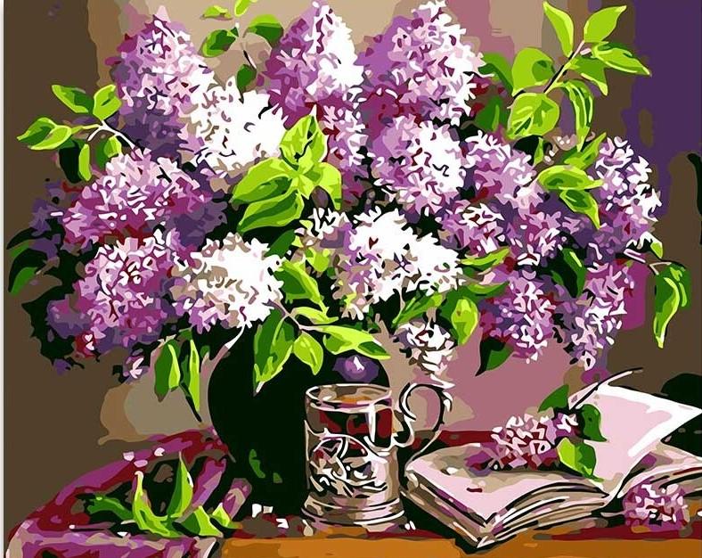 

Lavender Flowers in A Vase – Paint By Numbers - 40*50CM, 501 Original