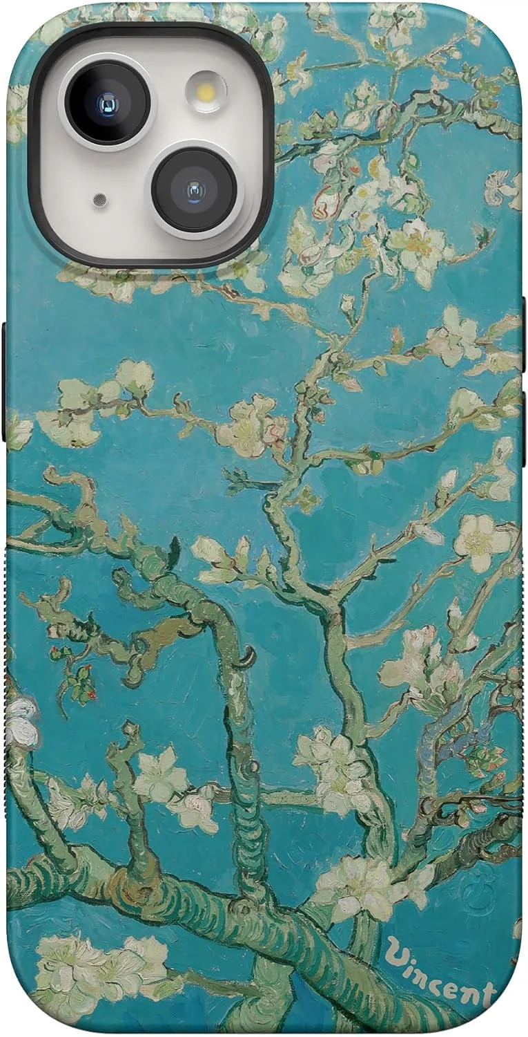  ProCaseMall iPhone 15 Plus Case | Blue Awakening | Van Gogh Almond Blossom | Bold Case | Compatible with MagSafe ProCaseMall