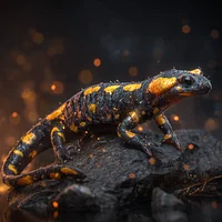 Fire Salamander - Diamond Painting