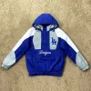 Retro Dodgers color-blocked cotton jacket