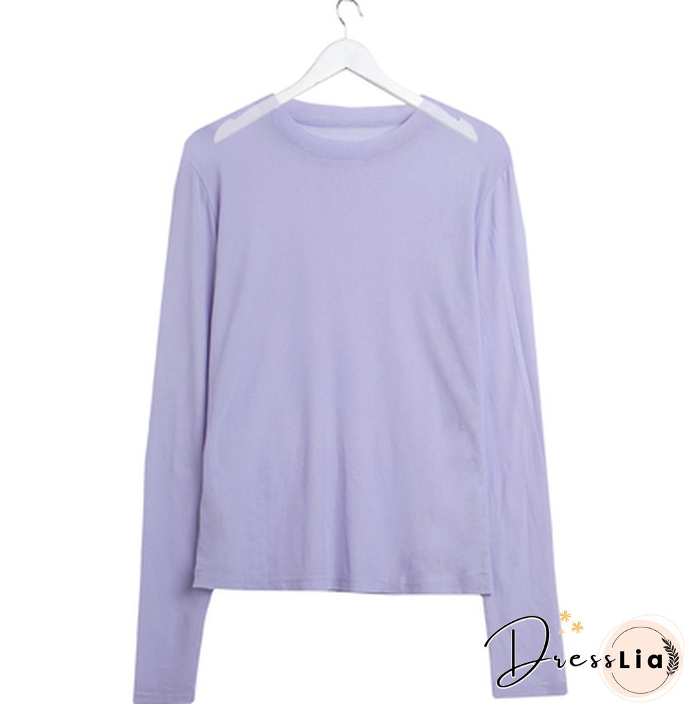 Oumea Women Beach Cover-Up Sheer Mesh Top Beach Wear Hawaiian Mesh Shirt Long Sleeve Casual Candy Color Solid Sweet Mesh Top