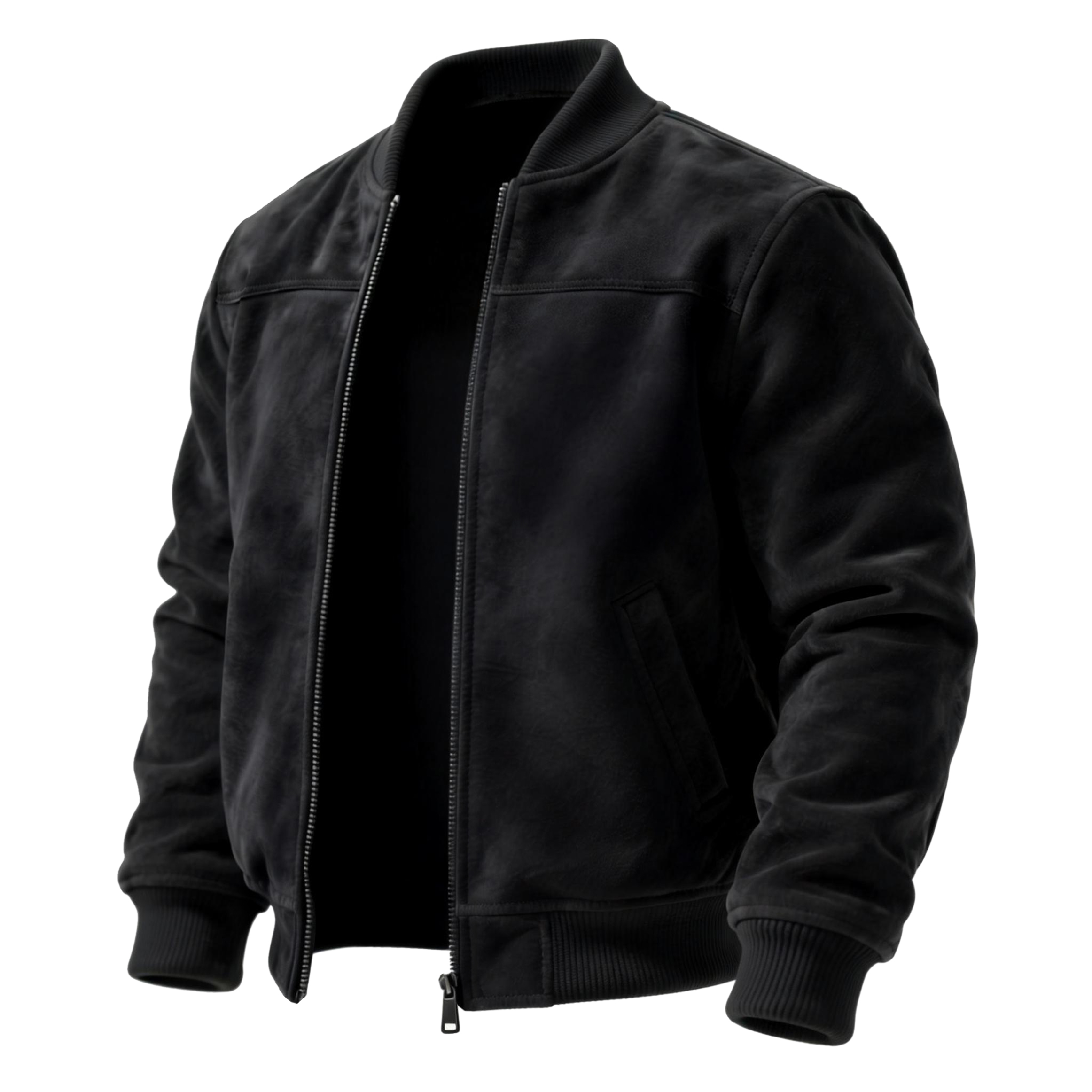 Stylish Black Bomber Jacket for Men - Perfect for Casual and Outdoor Wear