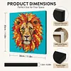 DIY Pre-Framed Lion Button Art Canvas Kit