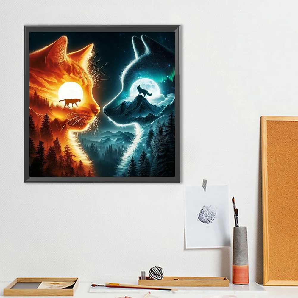 Diamond Painting - Full Round Drill - Wolf(Canvas|40*40cm)