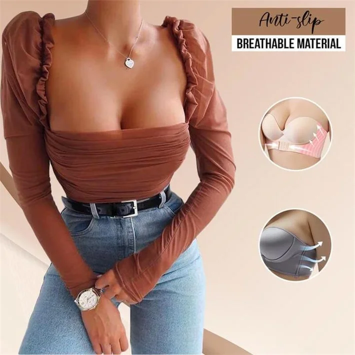 🔥Last Day 70% OFF🔥-Invisible strapless non-slip sexy no steel ring tube top