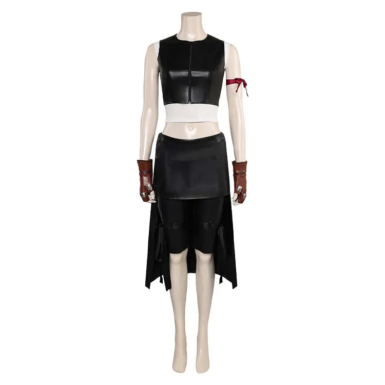 Final Fantasy VII Rebirth (2024) Tifa Black Set Outfits Cosplay Costume Halloween Carnival Suit