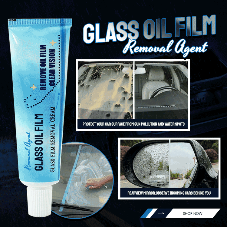 Glass Oil Film Removal Agent（Gift FREE Abrasive Sponge）