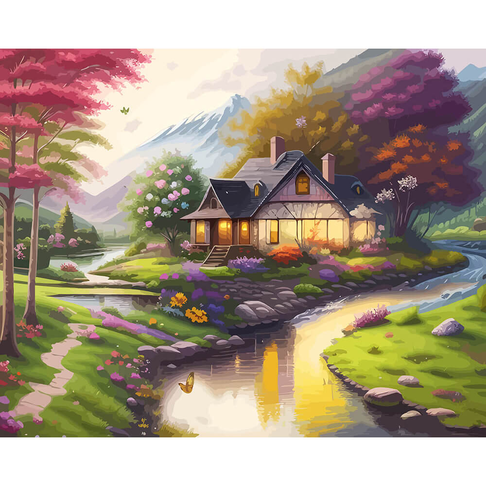 Cottage Paint By Number Kits