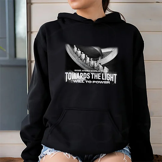 2025 ATEEZ World Tour Towards The Light: Will To Power Theme Poster Hoodie officialateezshop