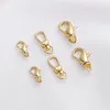 14K Golden Rotating Buckles DIY Jewelry Keychain Accessories 