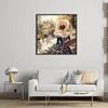 Victorian Girl-14CT Stamped Cross Stitch 50*50cm/19.69*19.69in
