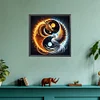 Feuerdrache Eis Phönix Yin Yang - runder Bohrer Diamond Painting - 30*30cm