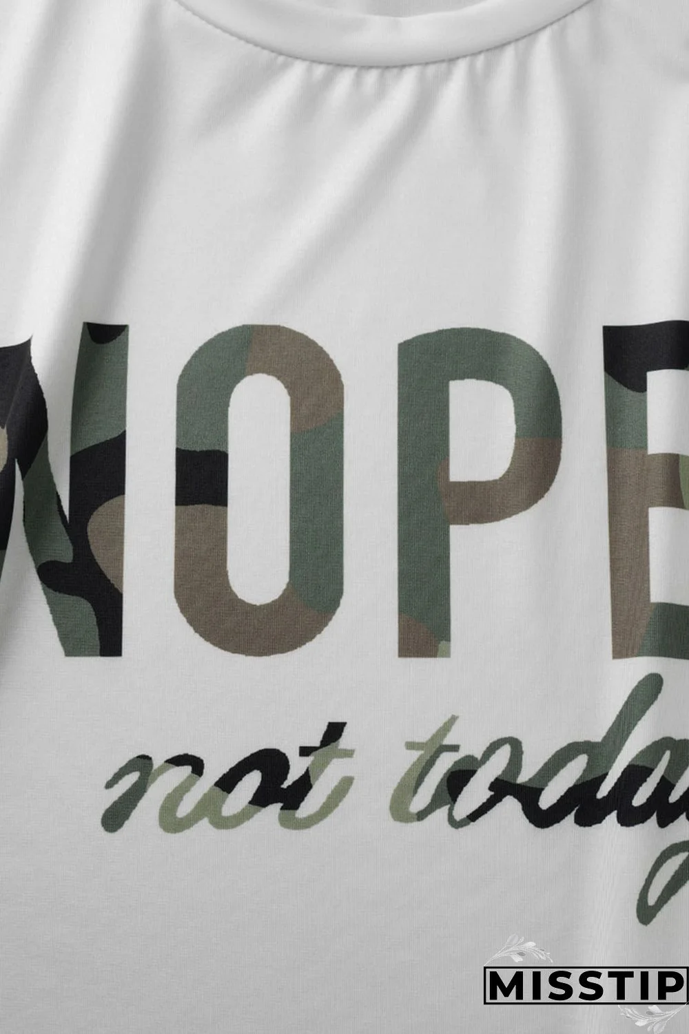 Black White Casual Street Print Tassel Patchwork O Neck Plus Size Two Pieces