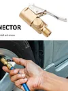 Car Tire Air Chuck Brass Inflator Pump Valve Clip Clamp Connector Adapter Nozzle