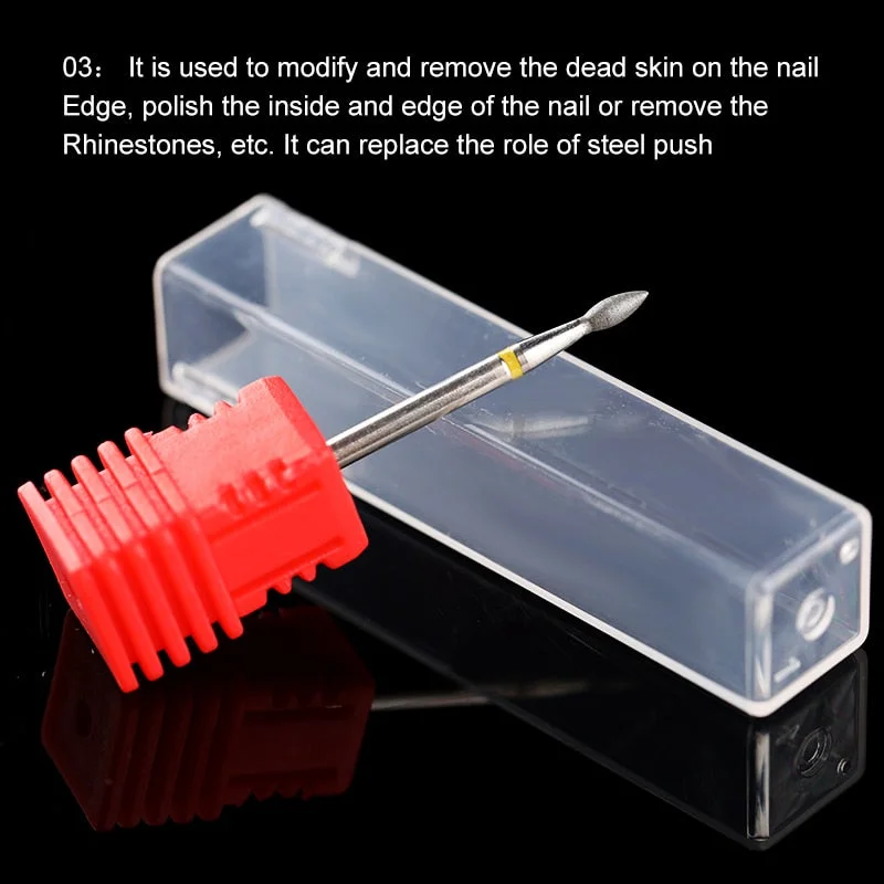 PICT YOU Carbite Head Nail Drill Bits Nail Art Tools Polishing Sanding Gel Nail Polish Nail File for Machine Pedicure Manicure-Nail Inspo