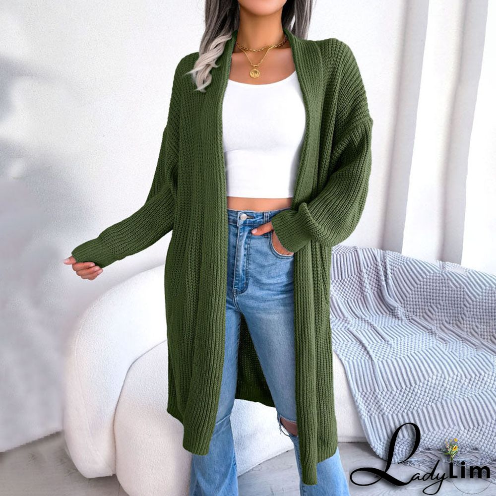 Casual Solid Colour Cardigan