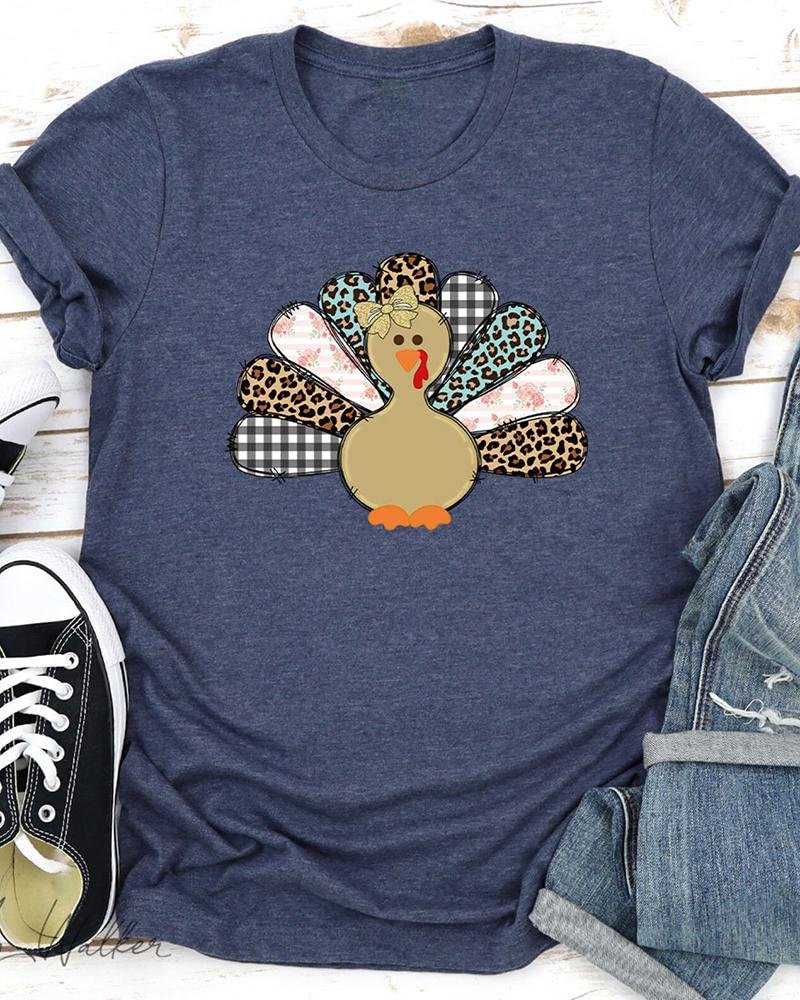 Cute Turkey Squad Fall Thanksgiving T-Shirt 3