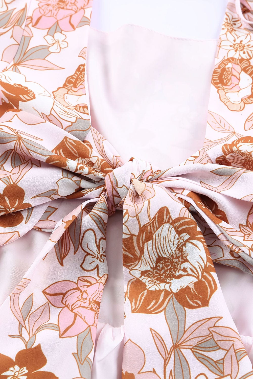 Plus Size White Floral Mini Dress