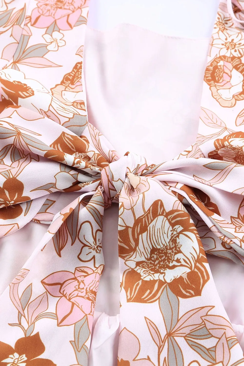 Plus Size White Floral Mini Dress