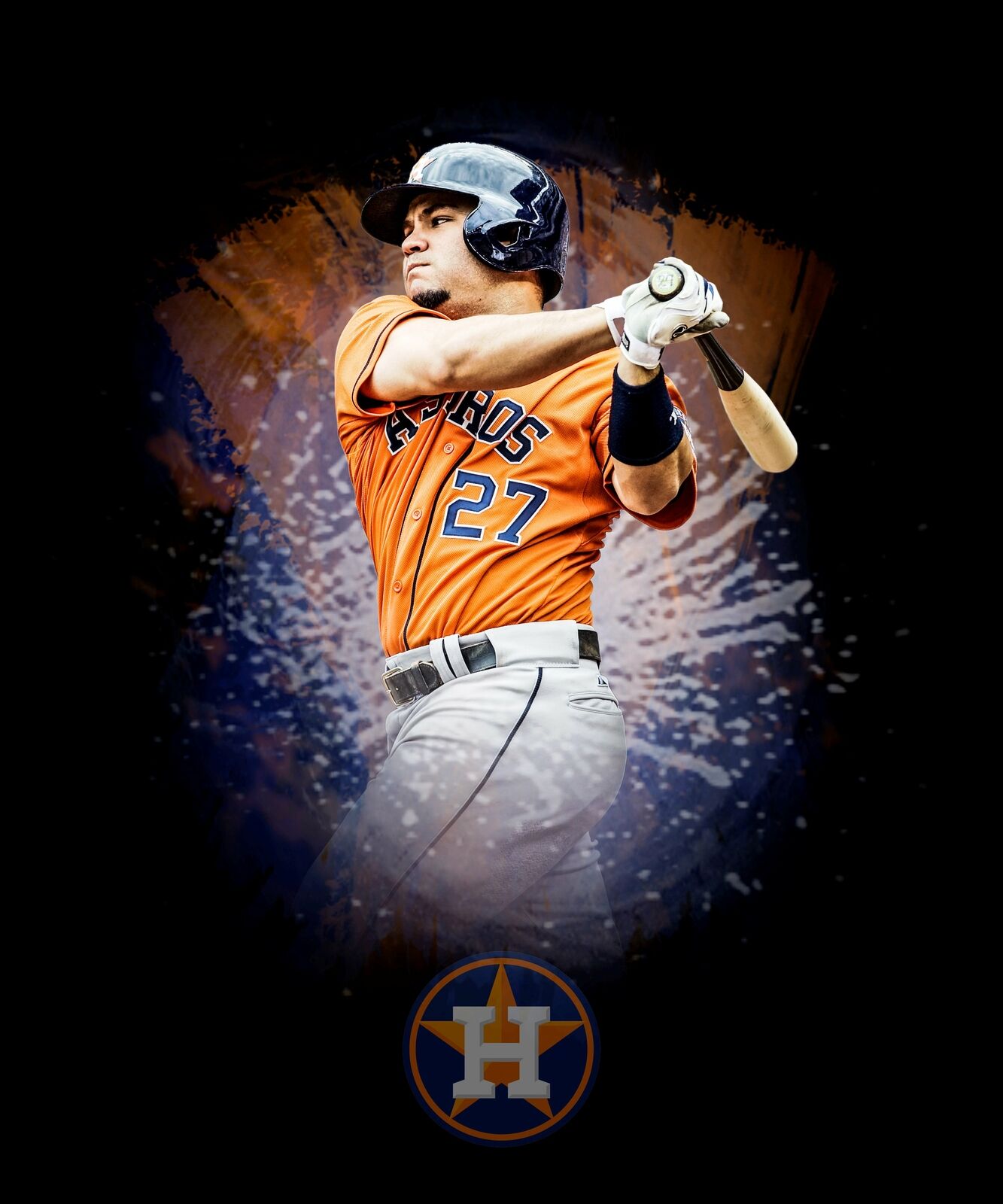 Jose Altuve 8x10 Photo Poster painting - Houston Astros World Series Custom Edit Picture MLB