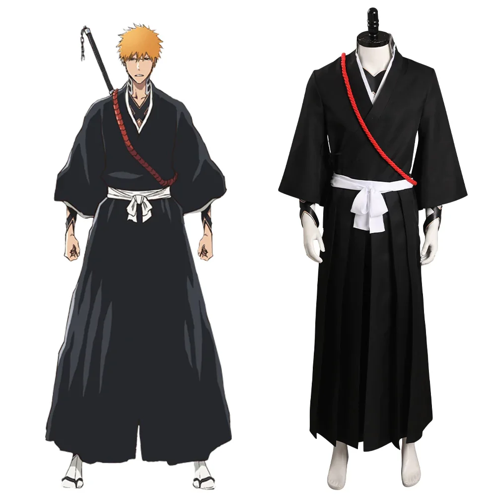 BLEACH - Kurosaki Ichigo Cosplay Costume Outfits Halloween Carnival Suit