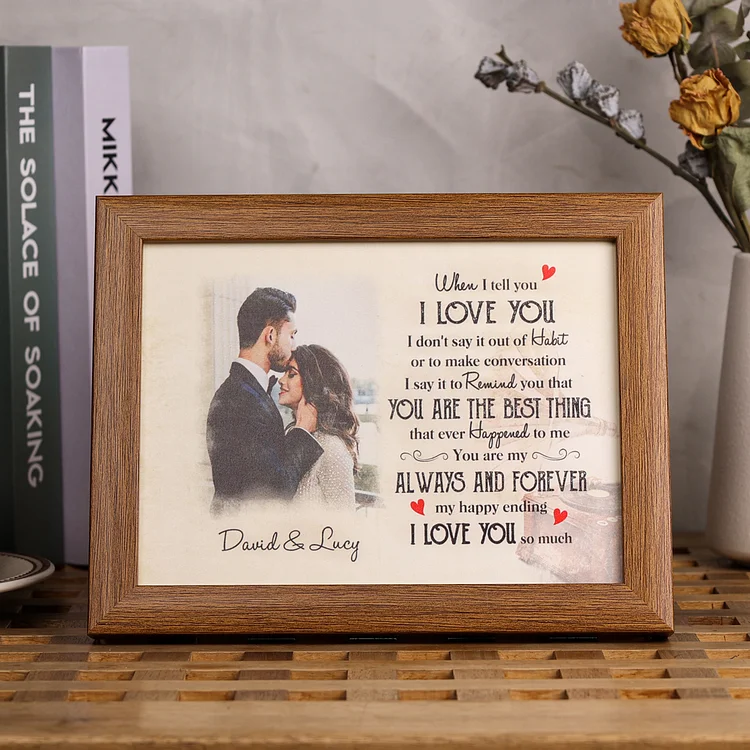 Valentine's Day Gift Personalized Photo Frame Couple Love Gifts For Her Him "YOU ARE THE BEST THING"