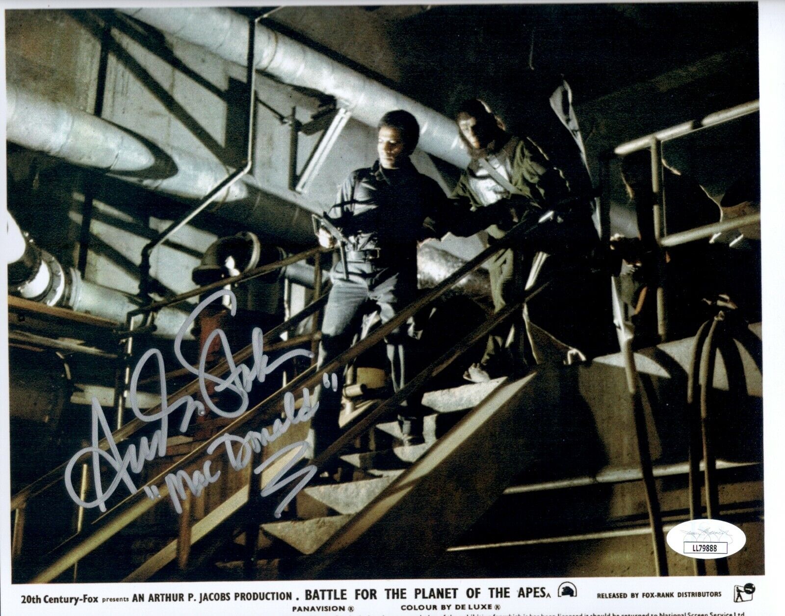 AUSTIN STOKER Signed BATTLE PLANET OF APES 8x10 Photo Poster painting Autograph JSA COA Cert