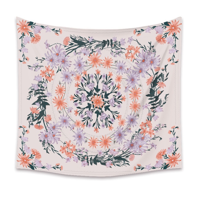 

Wall Tapestry - Indian Mandala Flower-150*130cm, 501 Original