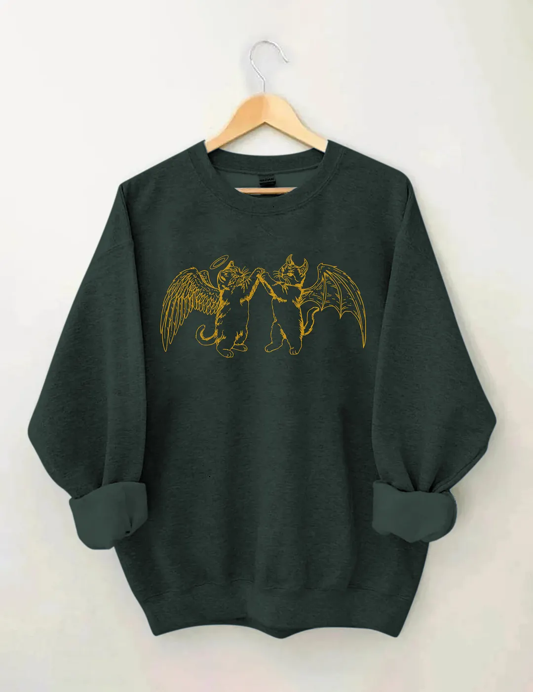 Angel Demon Cat Sweatshirt
