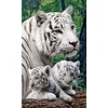 Bead Embroidery - Full Printed 9CT Tigers(35x58 CM)