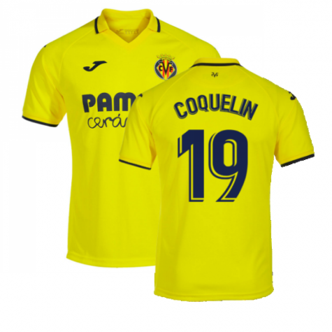 Villarreal Francis Coquelin 19 Home Shirt Kit 2022-2023